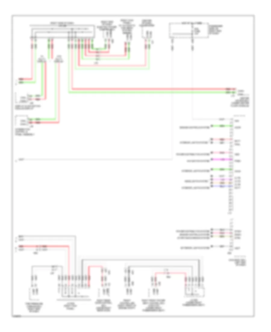 схема ЭКЮ тела (3 из 3) для Lexus LS 460 2012