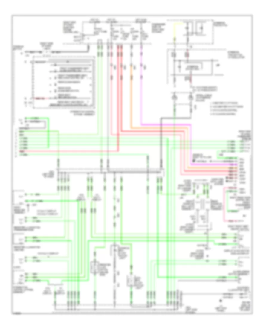Электросхема подсветки приборов (3 из 3) для Lexus LS 460 2012
