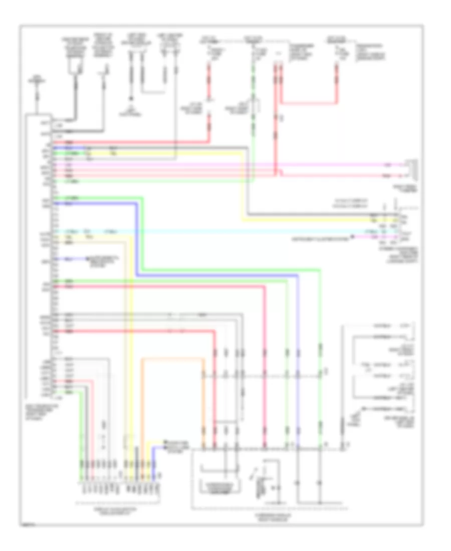 Электросхема системы Telematics для Lexus LS 460 2012