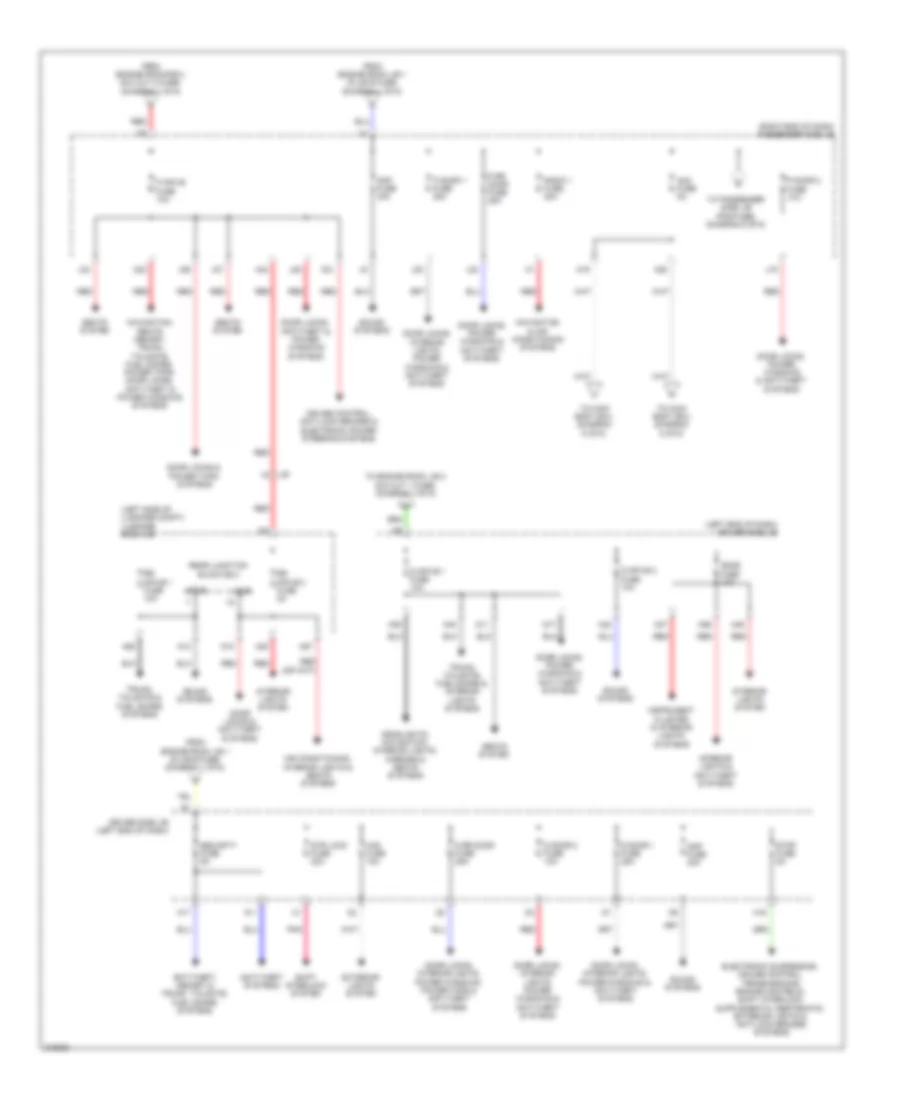 Электросхема блока предохранителей и реле (2 из 6) для Lexus LS 460 2012