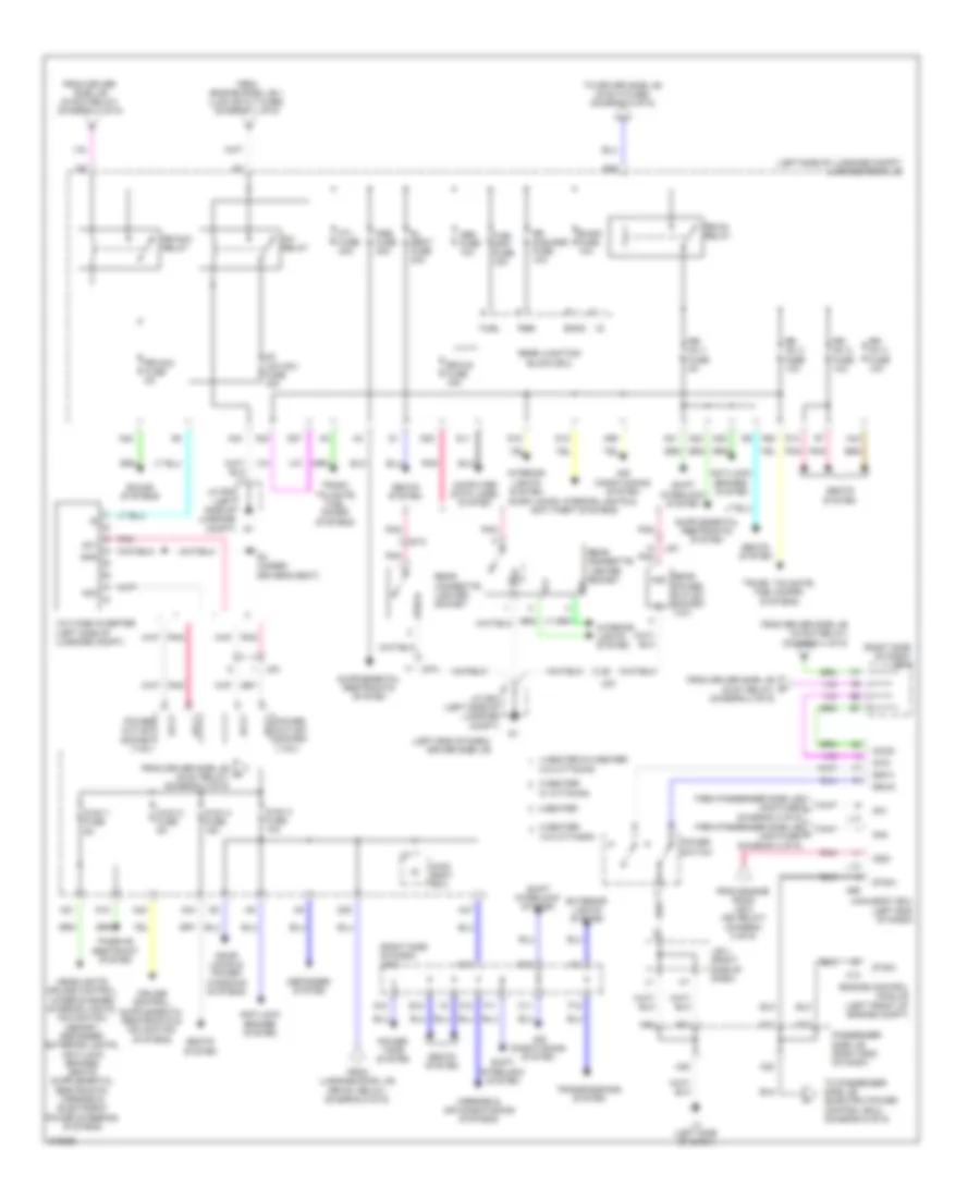 Электросхема блока предохранителей и реле (5 из 6) для Lexus LS 460 2012