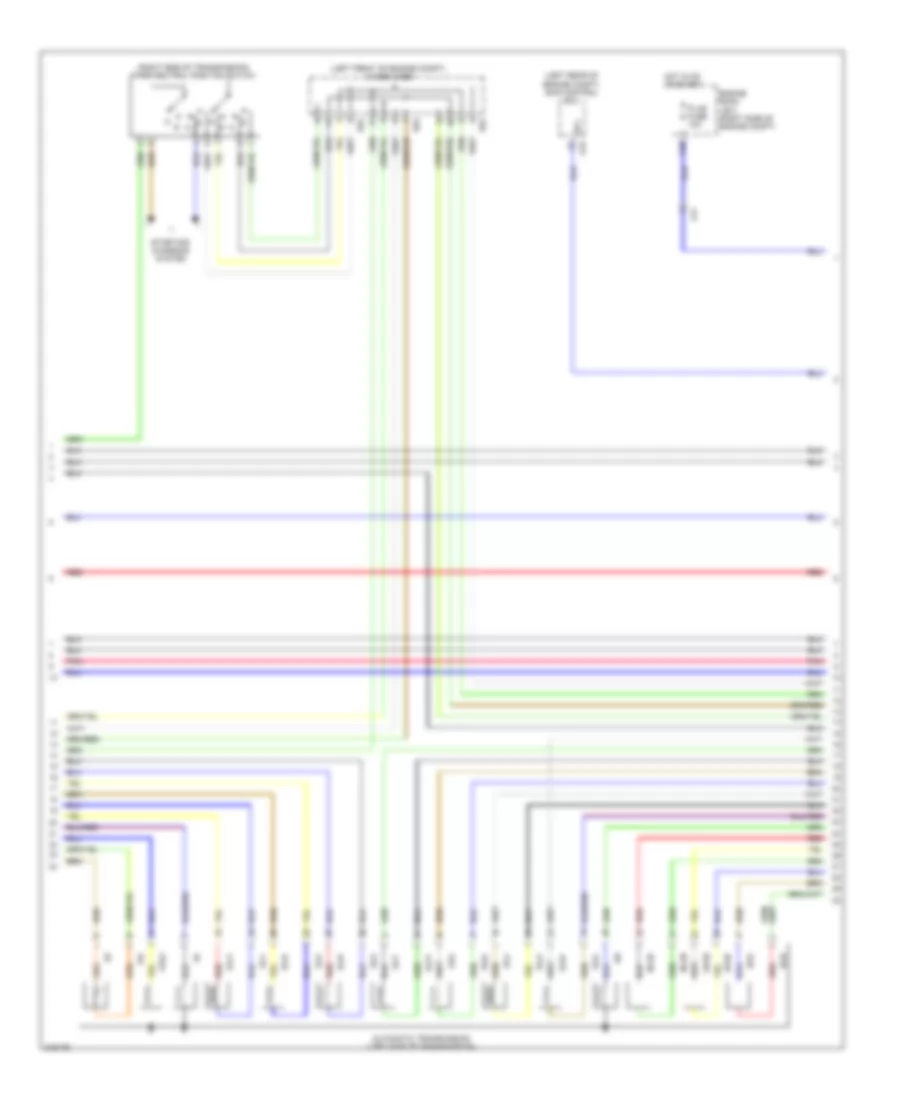 Электросхема коробки передач АКПП (2 из 4) для Lexus LS 460L 2012