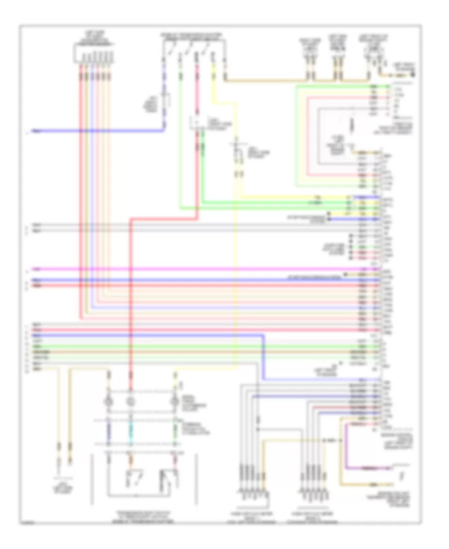 Электросхема коробки передач АКПП (4 из 4) для Lexus LS 460L 2012