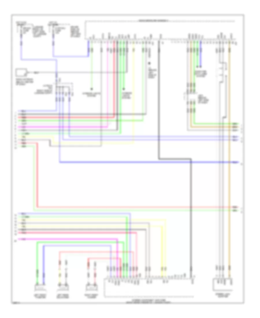 Satellite Radio Wiring Diagram, without Mark Levinson & withRear DVD Преобразователь (2 из 5) для Lexus LS 460 2008