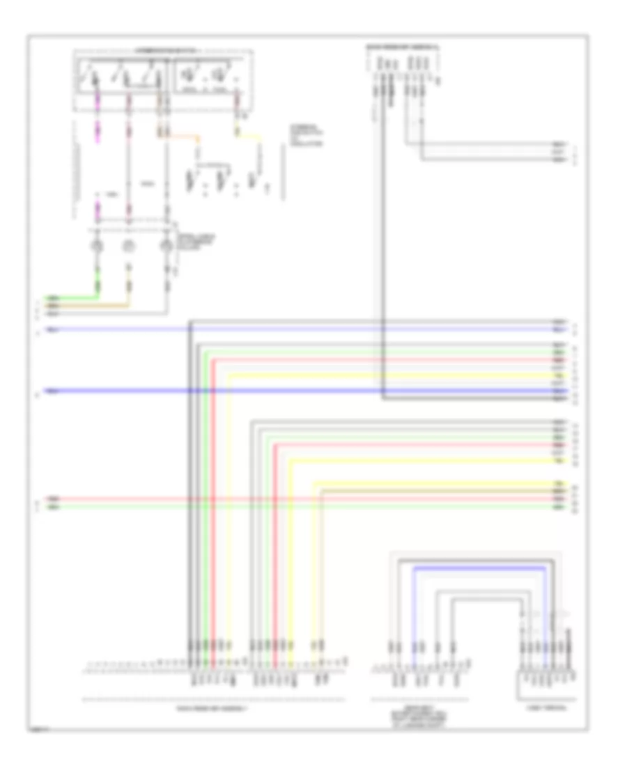Satellite Radio Wiring Diagram, without Mark Levinson & without Задний Преобразователь DVD (3 из 5) для Lexus LS 460 2008