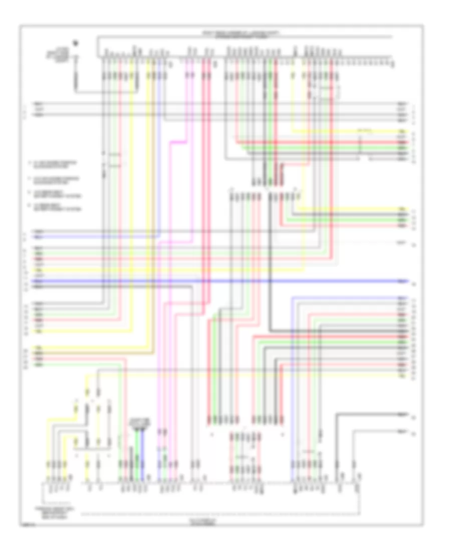 Satellite Radio Wiring Diagram, without Mark Levinson & without Задний Преобразователь DVD (4 из 5) для Lexus LS 460 2008
