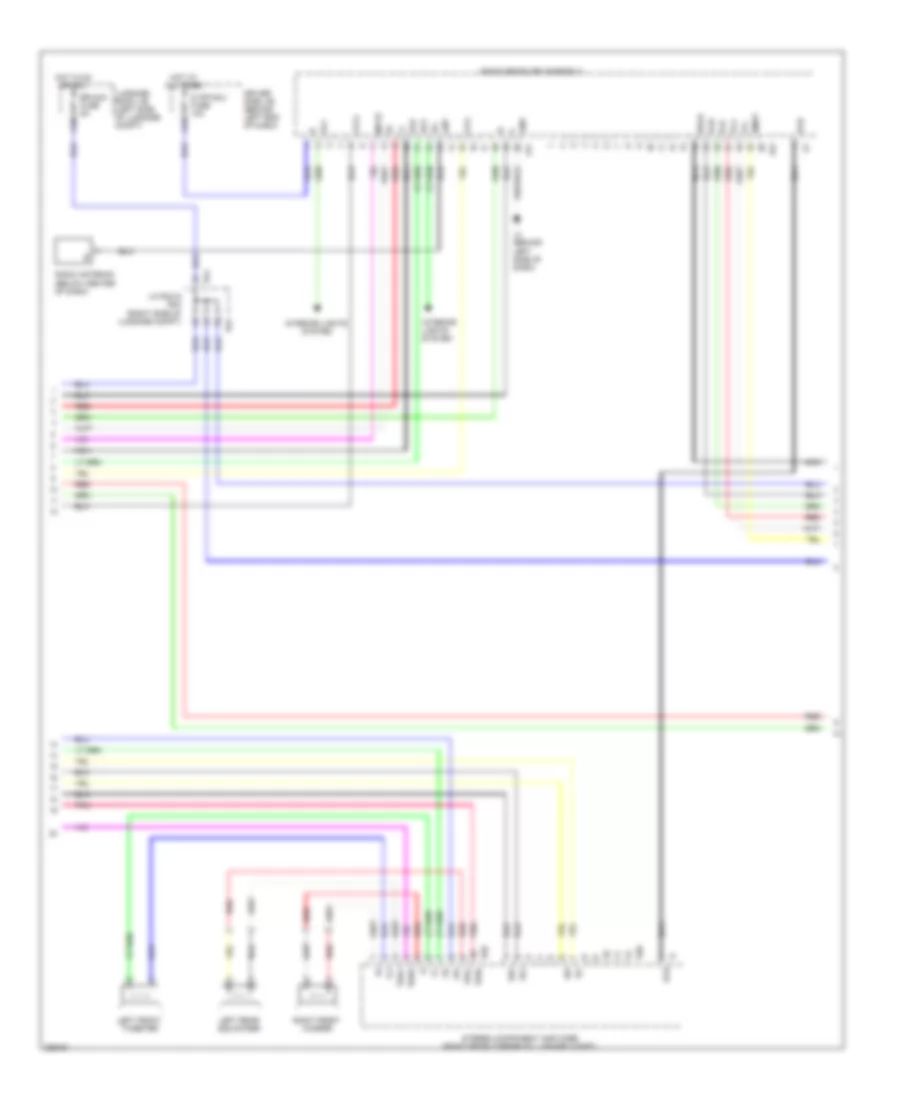 Stereo Radio Wiring Diagram, without Mark Levinson & withRear DVD Преобразователь (2 из 5) для Lexus LS 460 2008