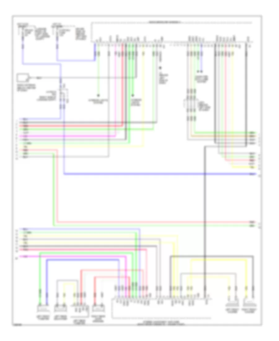 Stereo Radio Wiring Diagram, withMark Levinson & without Задний Преобразователь DVD (2 из 5) для Lexus LS 460L 2008