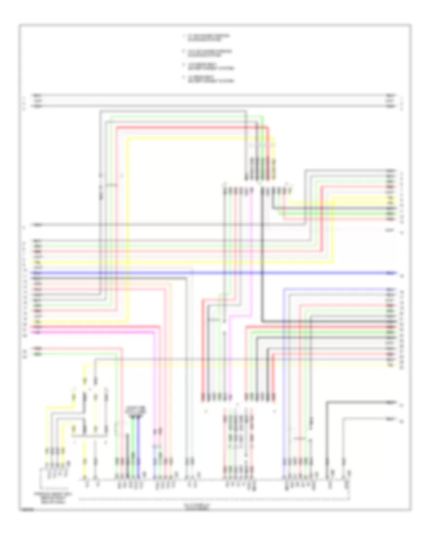 Stereo Radio Wiring Diagram, withMark Levinson & without Задний Преобразователь DVD (4 из 5) для Lexus LS 460L 2008