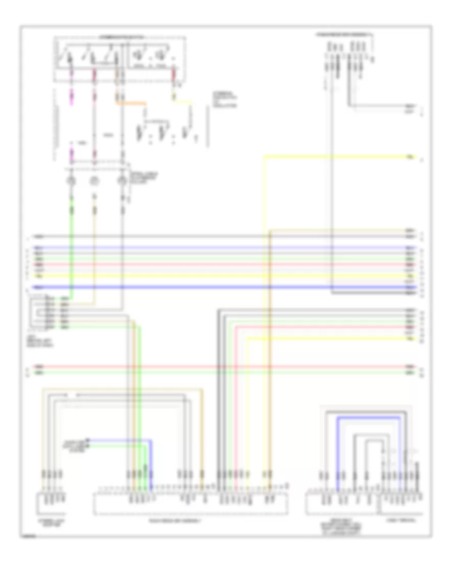 Stereo Radio Wiring Diagram, without Mark Levinson & withRear DVD Преобразователь (3 из 5) для Lexus LS 460L 2008