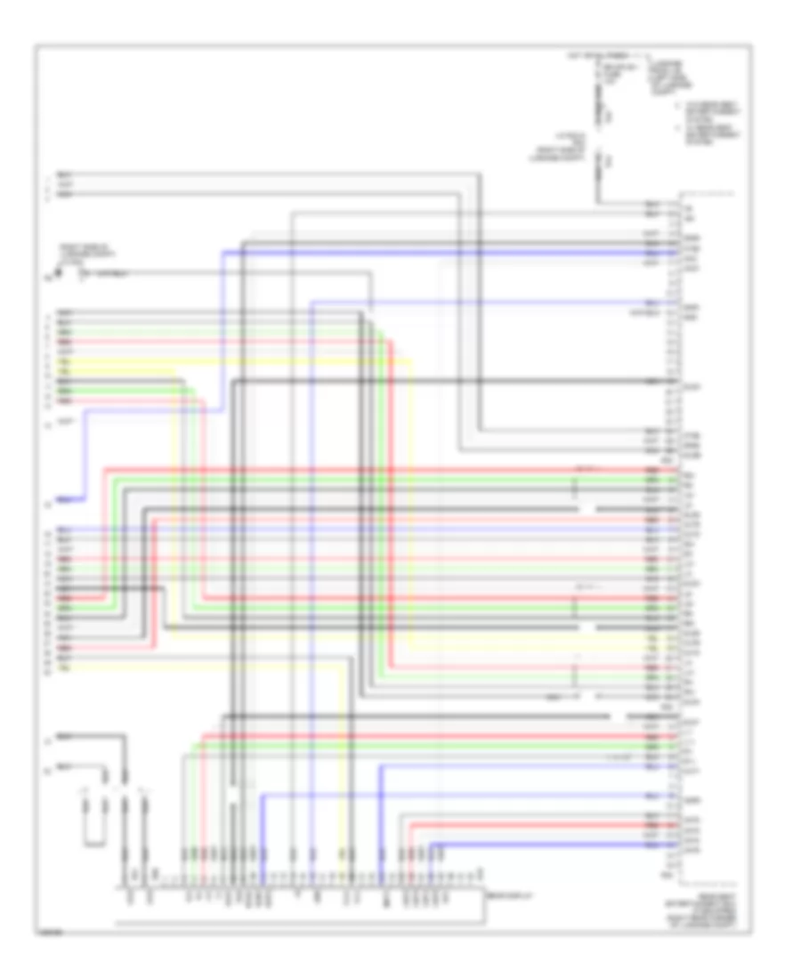 Stereo Radio Wiring Diagram, without Mark Levinson & without Задний Преобразователь DVD (5 из 5) для Lexus LS 460L 2008