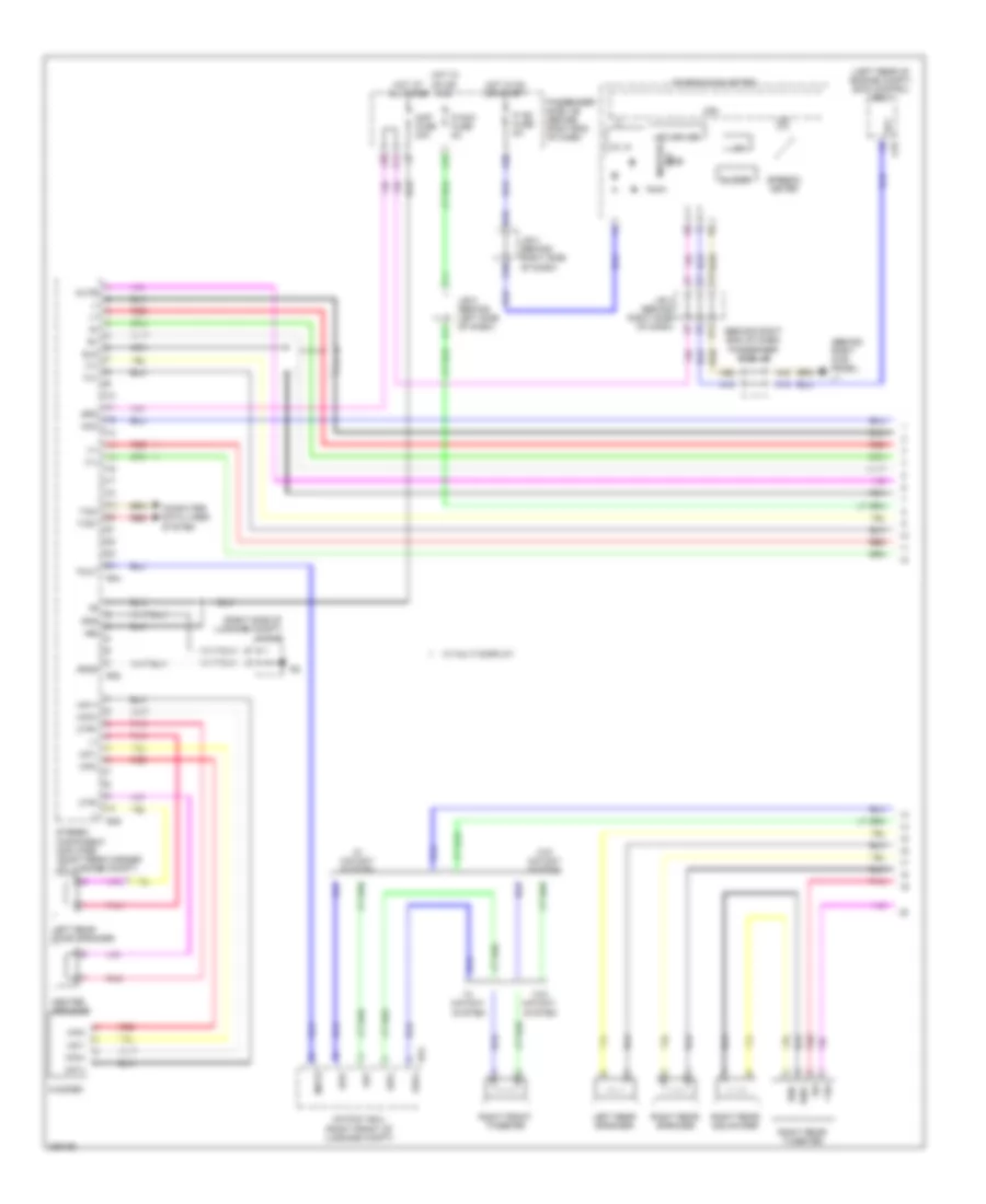 Satellite Radio Wiring Diagram, withMark Levinson & without Задний Преобразователь DVD (1 из 5) для Lexus LS 460L 2008