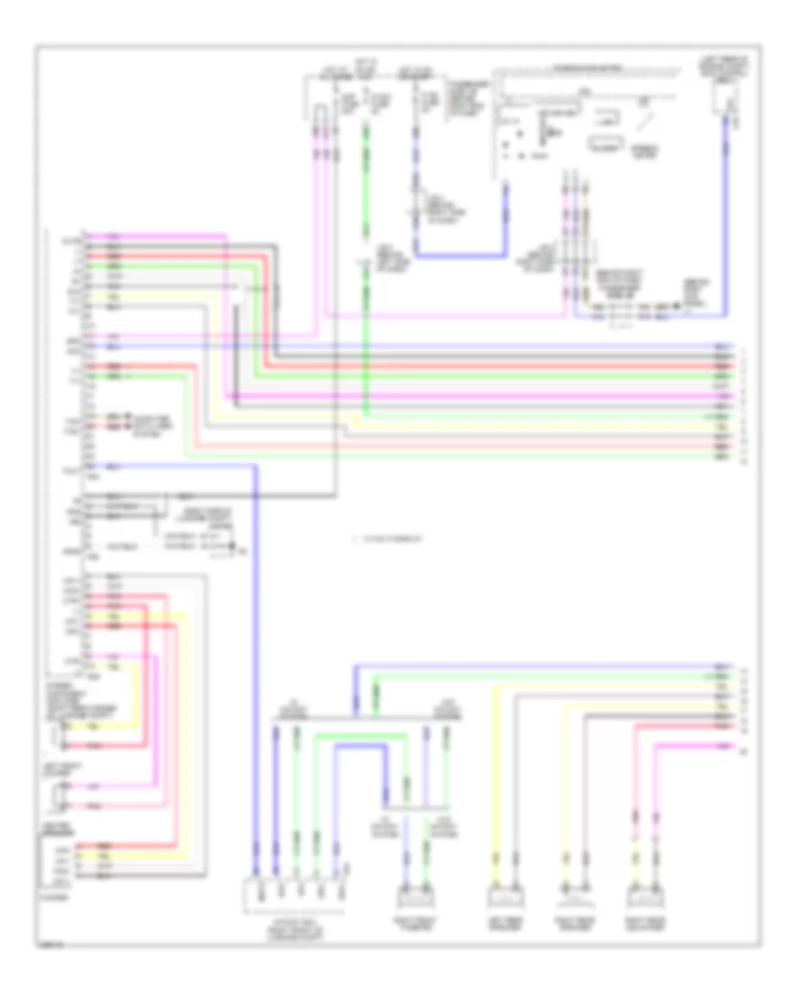 Satellite Radio Wiring Diagram, without Mark Levinson & without Задний Преобразователь DVD (1 из 5) для Lexus LS 460L 2008
