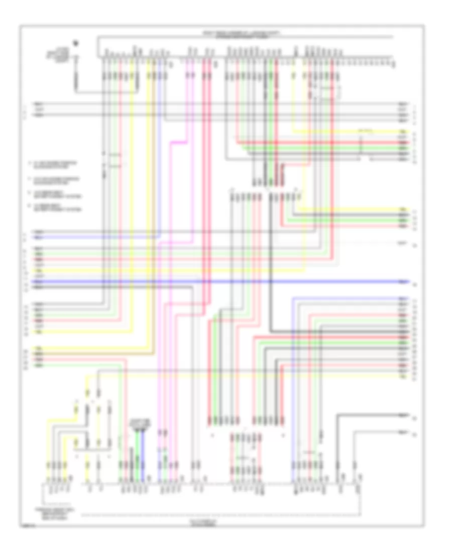Satellite Radio Wiring Diagram, without Mark Levinson & without Задний Преобразователь DVD (4 из 5) для Lexus LS 460L 2008