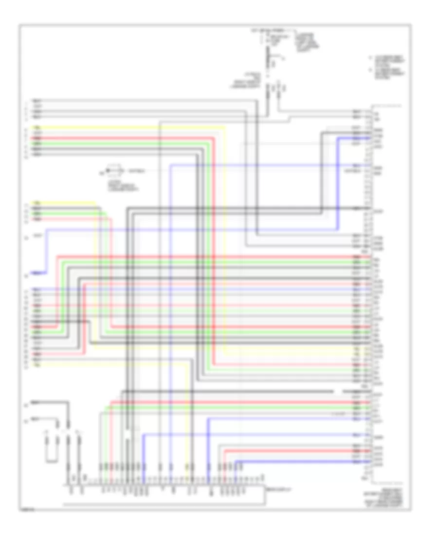Satellite Radio Wiring Diagram, without Mark Levinson & without Задний Преобразователь DVD (5 из 5) для Lexus LS 460L 2008