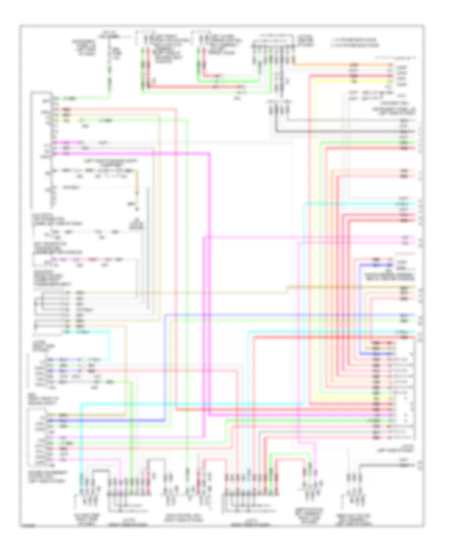 Электросхема линии передачи данных CAN (1 из 3) для Lexus RX 450h 2012