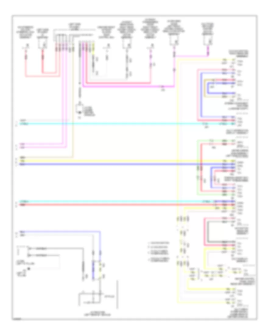 Электросхема линии передачи данных CAN (3 из 3) для Lexus RX 450h 2012