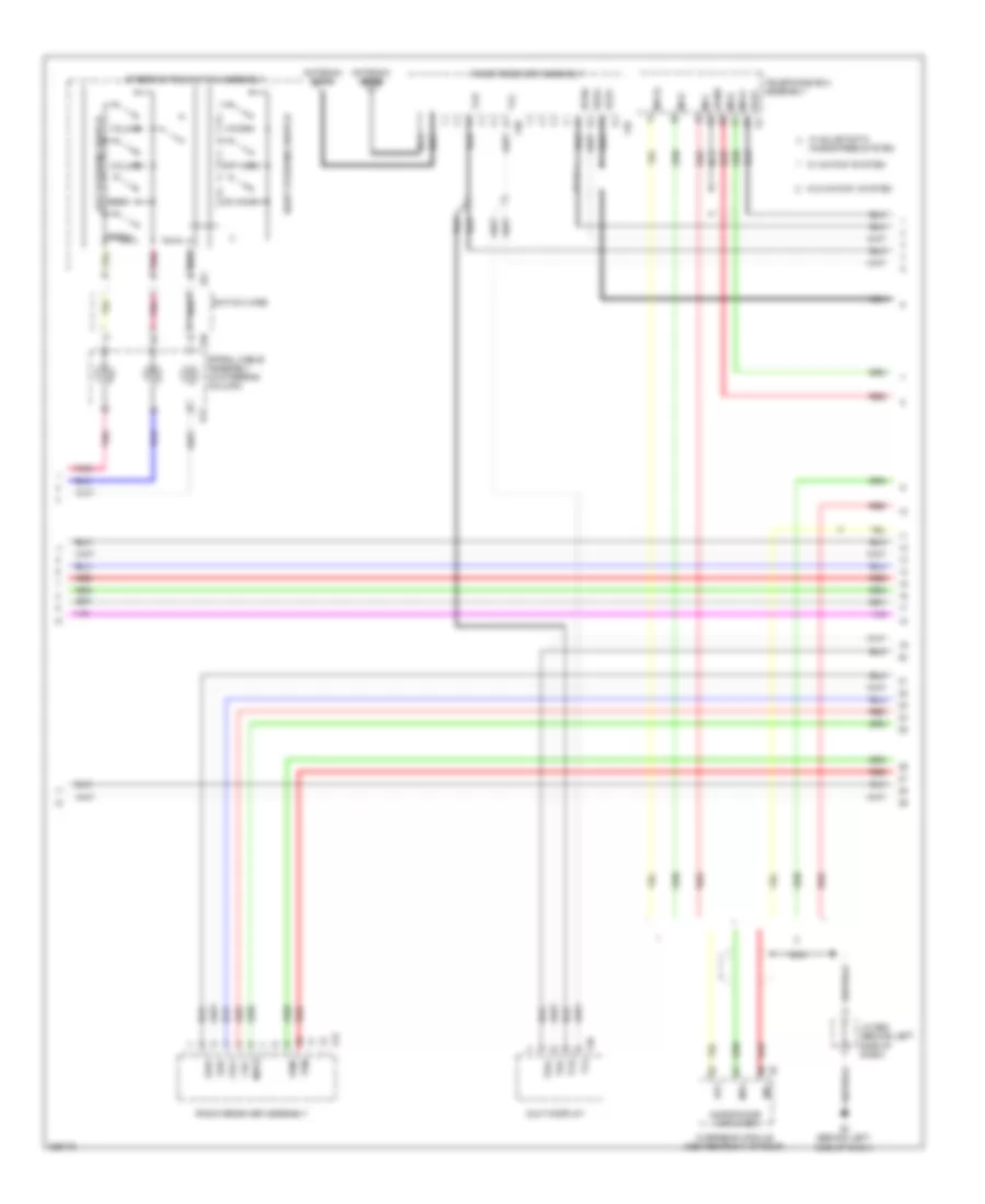 Navigation Wiring Diagram, withSatellite Radio & without Марк Левинсон (3 из 6) для Lexus LX 570 2008