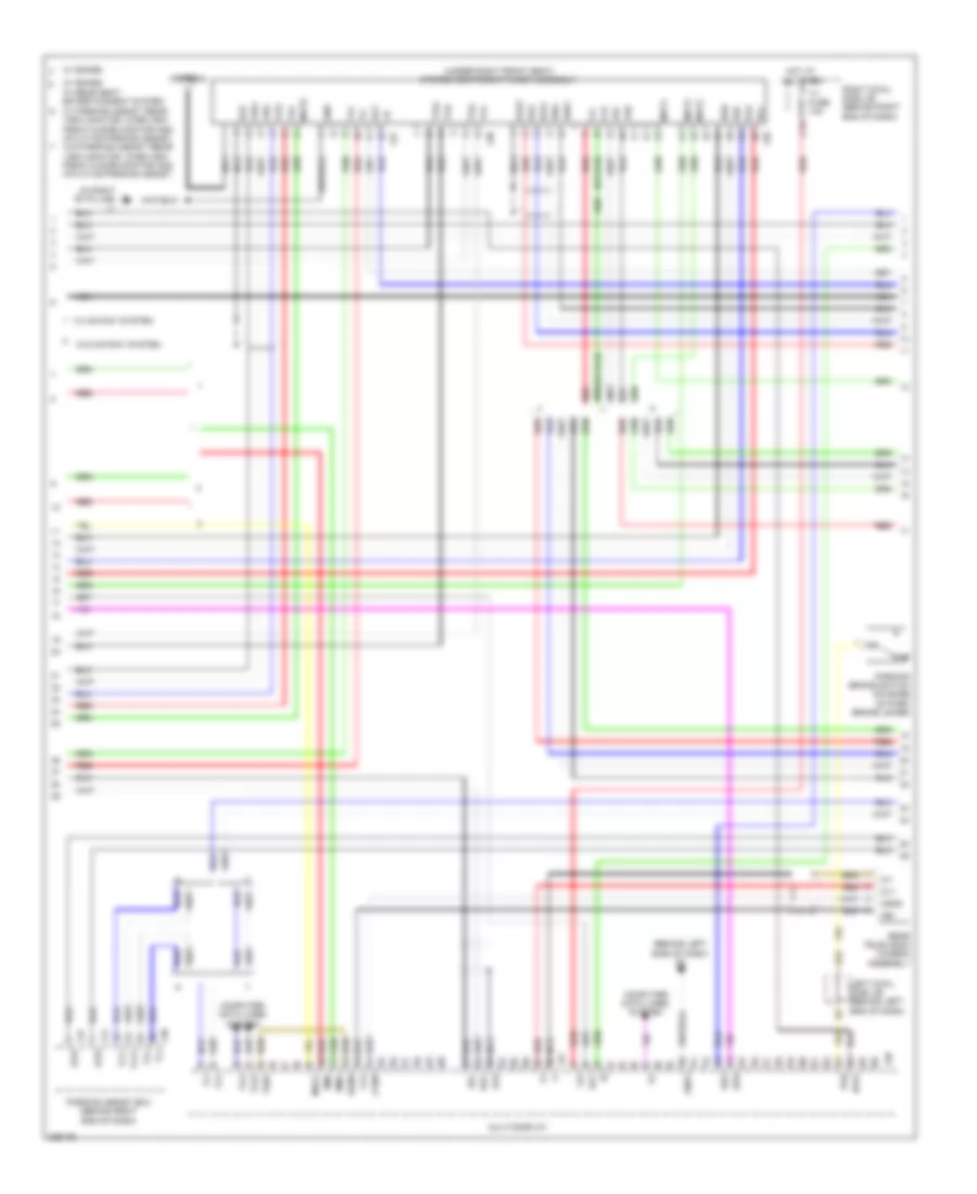 Navigation Wiring Diagram, withSatellite Radio & without Марк Левинсон (4 из 6) для Lexus LX 570 2008