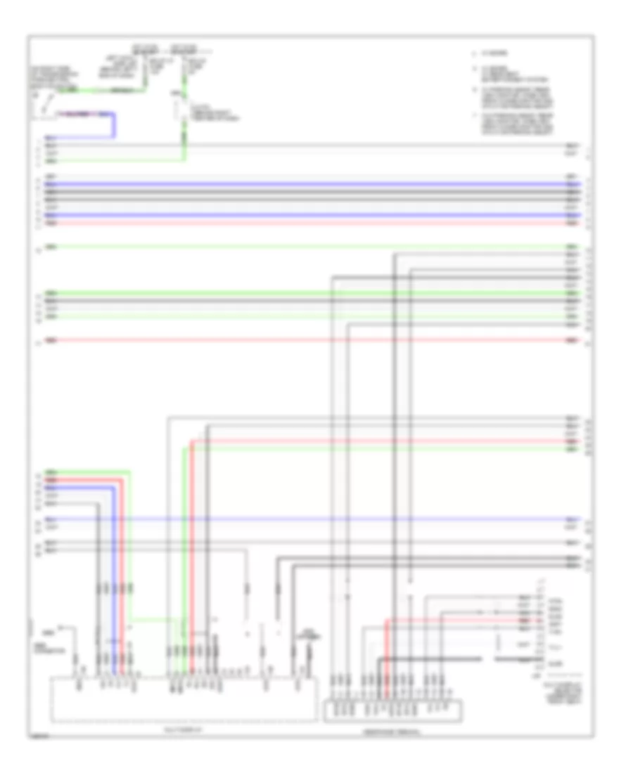 Navigation Wiring Diagram, withSatellite Radio & without Марк Левинсон (5 из 6) для Lexus LX 570 2008