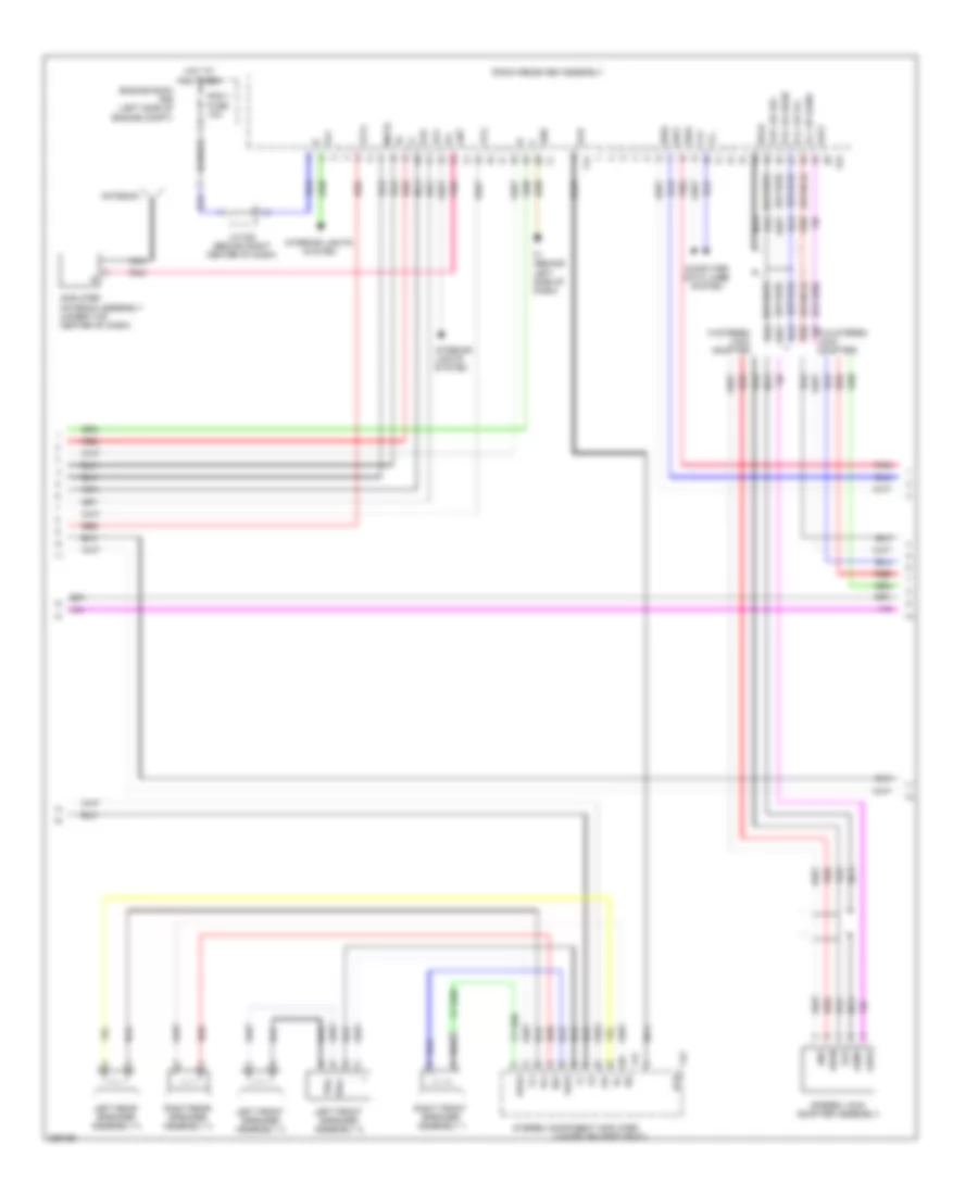 Navigation Wiring Diagram, withStereo Radio & without Марк Левинсон (2 из 6) для Lexus LX 570 2008