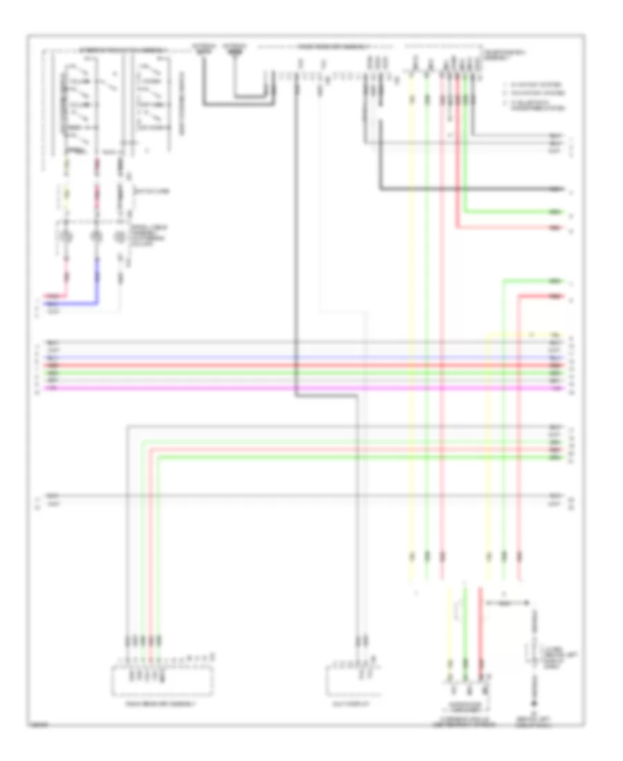 Navigation Wiring Diagram, withStereo Radio & without Марк Левинсон (3 из 6) для Lexus LX 570 2008