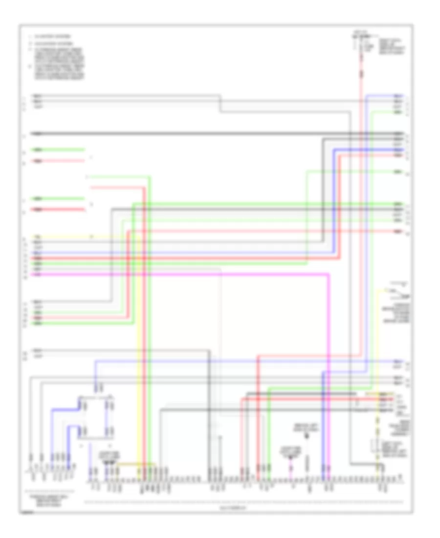 Navigation Wiring Diagram, withStereo Radio & without Марк Левинсон (4 из 6) для Lexus LX 570 2008