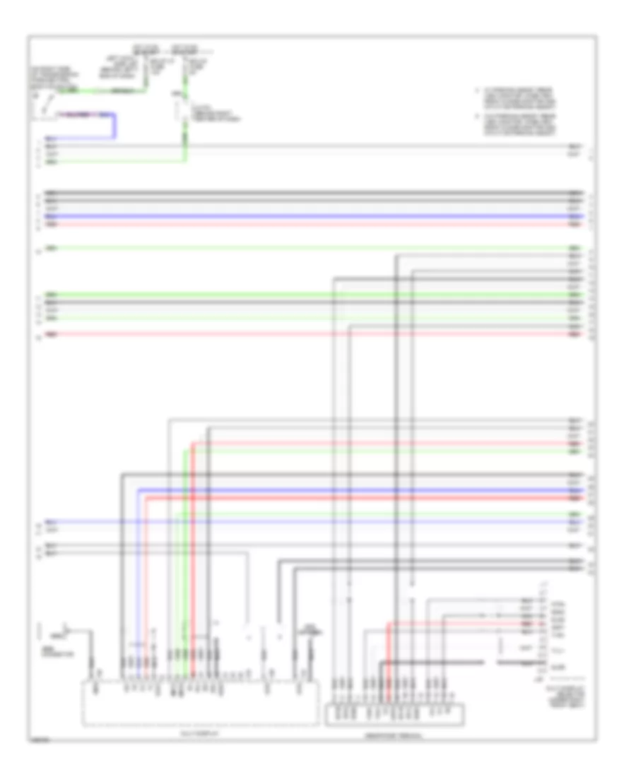 Navigation Wiring Diagram, withStereo Radio & without Марк Левинсон (5 из 6) для Lexus LX 570 2008