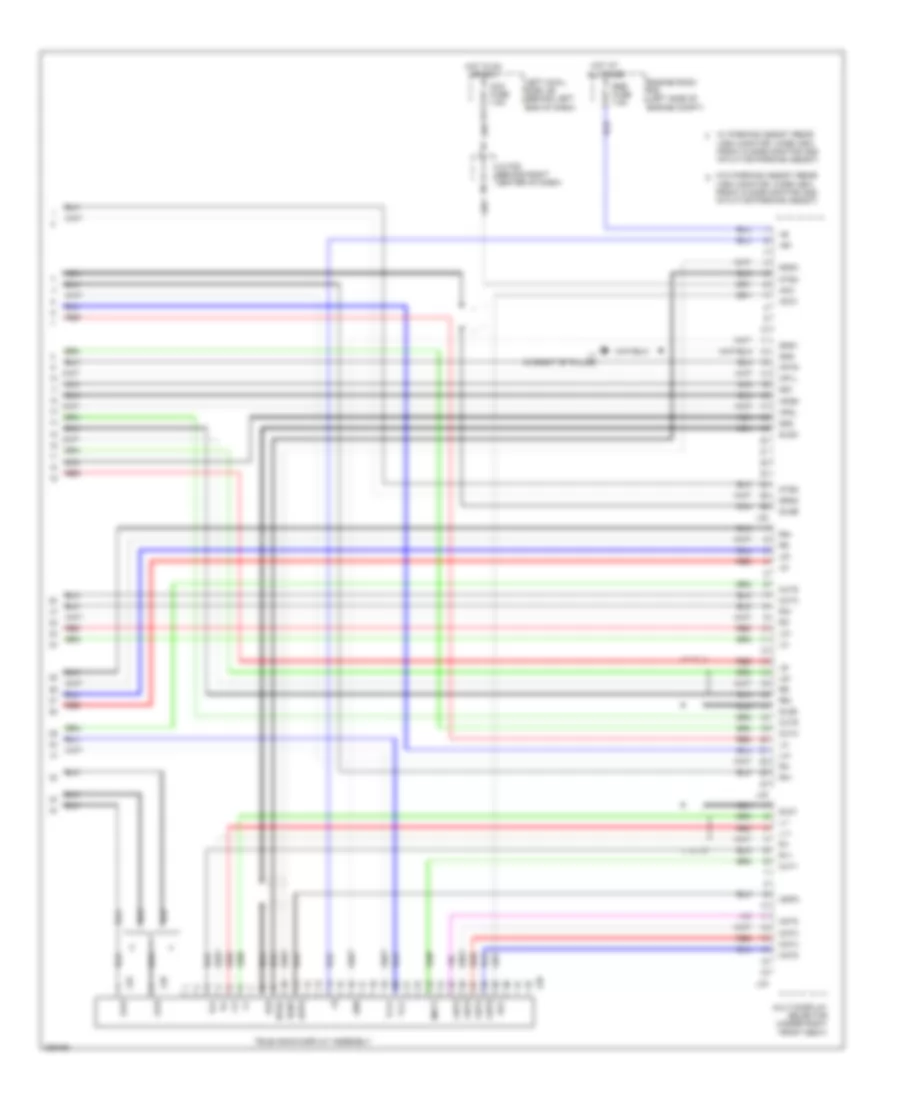 Navigation Wiring Diagram, withStereo Radio & without Марк Левинсон (6 из 6) для Lexus LX 570 2008