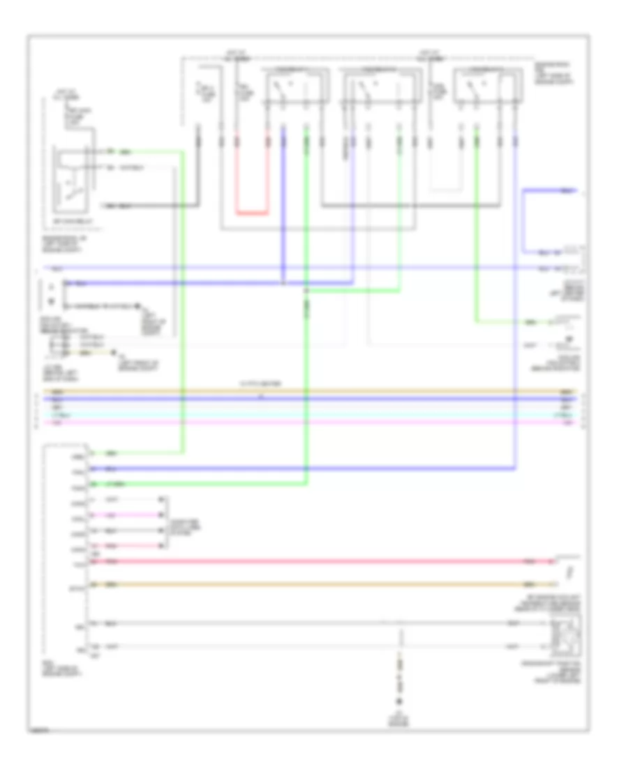 Электросхема кондиционера (3 из 4) для Lexus CT 200h 2013