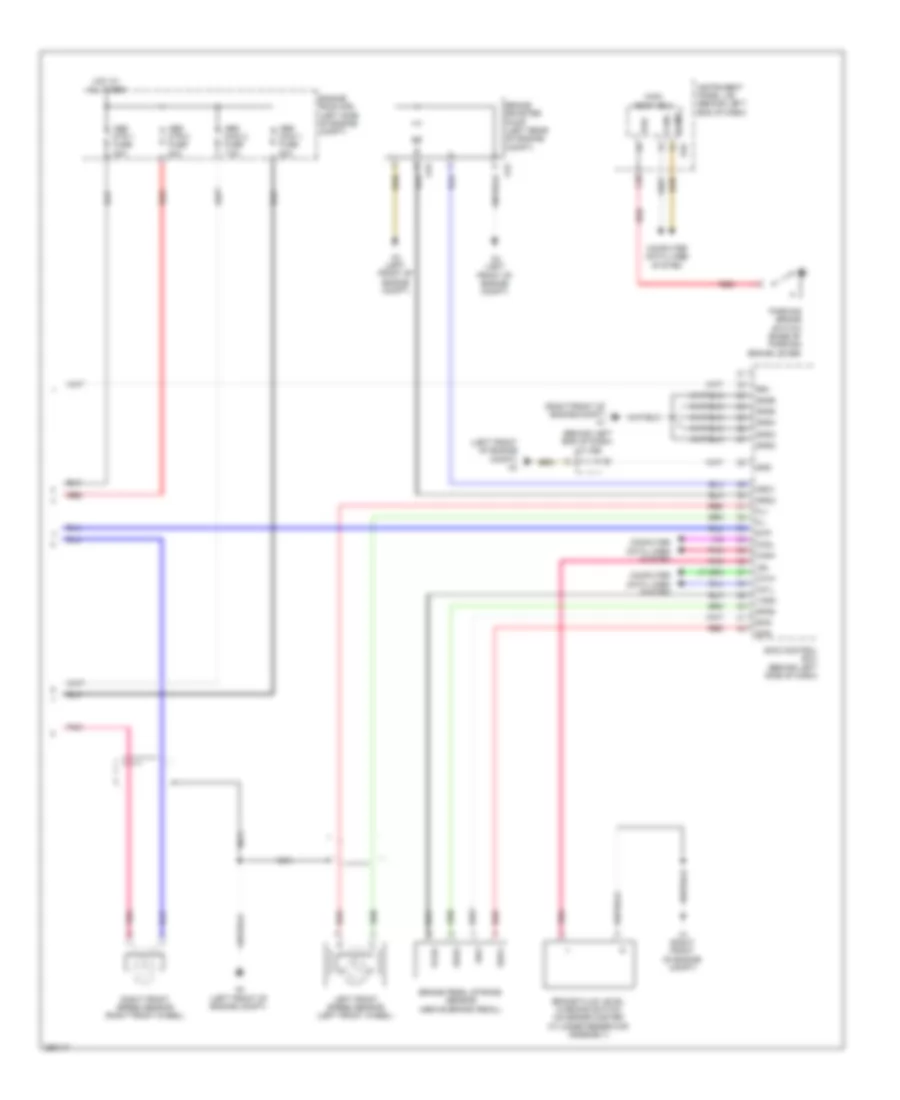 Электросхема антиблокировочной тормозной системы АБС (ABS) (3 из 3) для Lexus CT 200h 2013