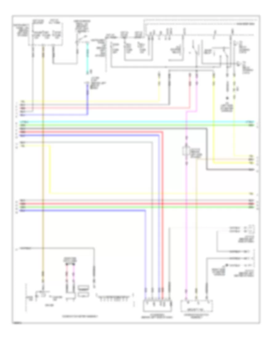Электросхема противоугонной сигнализации (2 из 5) для Lexus CT 200h 2013