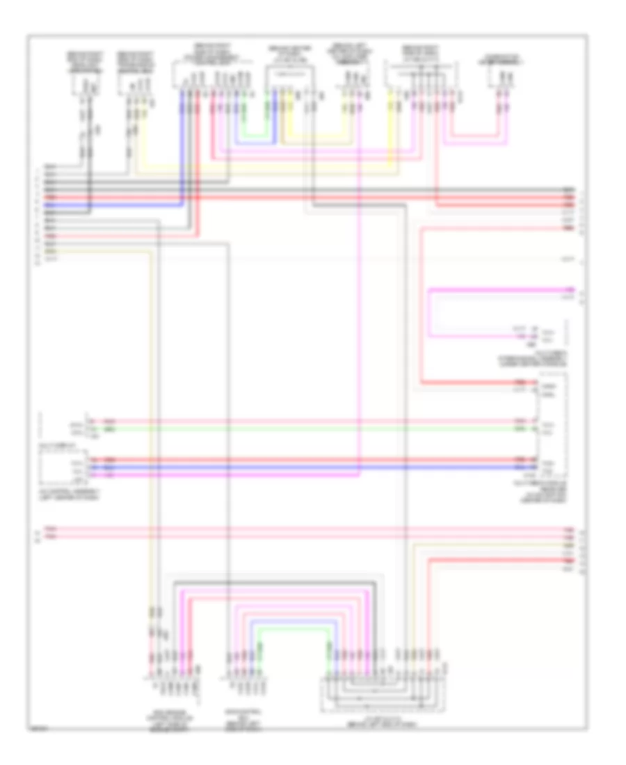Электросхема линии передачи данных CAN (2 из 3) для Lexus CT 200h 2013