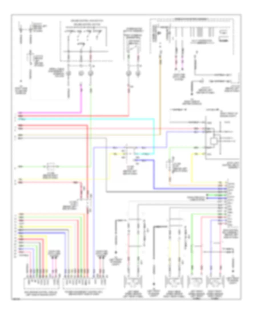 Электросхема системы круизконтроля, С Динамические Радарные Средства управления (2 из 2) для Lexus CT 200h 2013