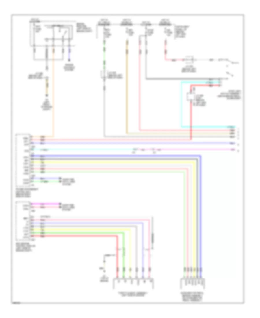 Электросхема системы круизконтроля, без Динамические Радарные Средства управления (1 из 2) для Lexus CT 200h 2013