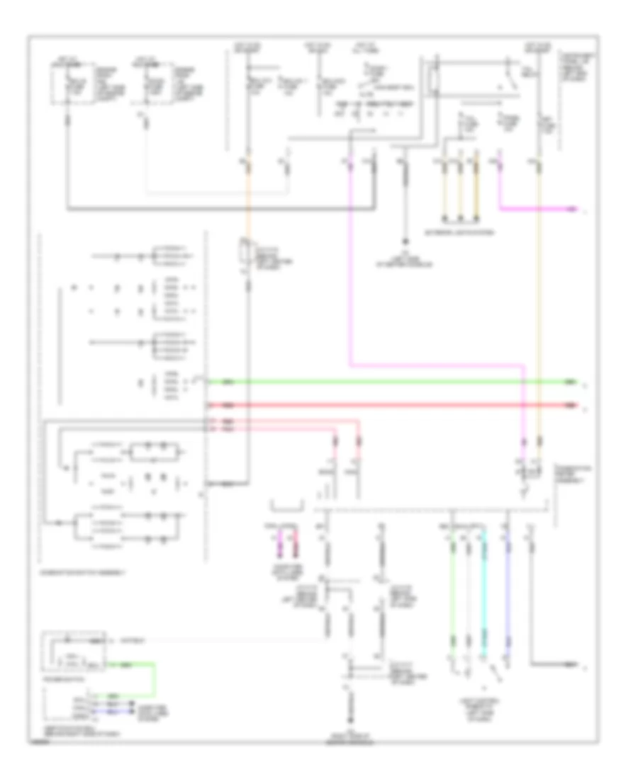 Электросхема подсветки приборов (1 из 3) для Lexus CT 200h 2013