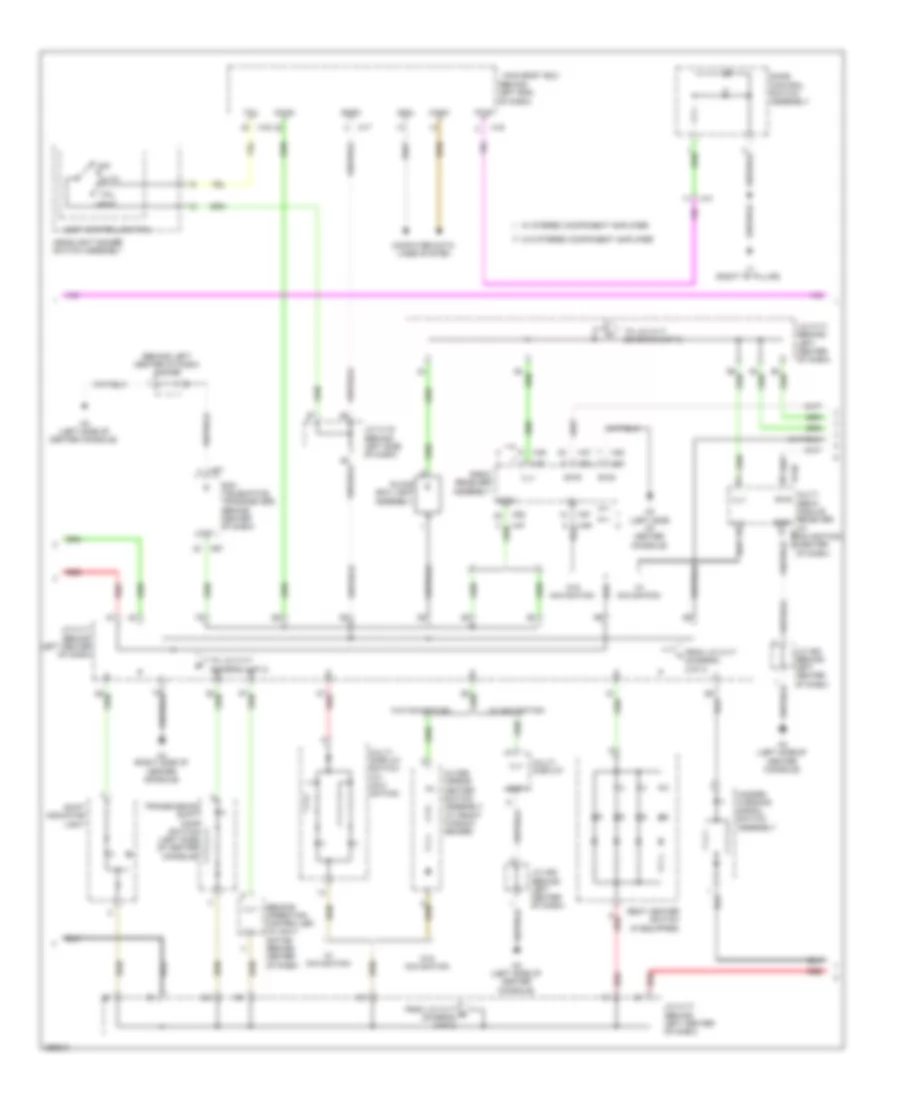 Электросхема подсветки приборов (2 из 3) для Lexus CT 200h 2013