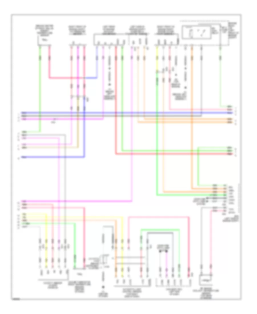 Электросхема кондиционера (2 из 3) для Lexus ES 300h 2013