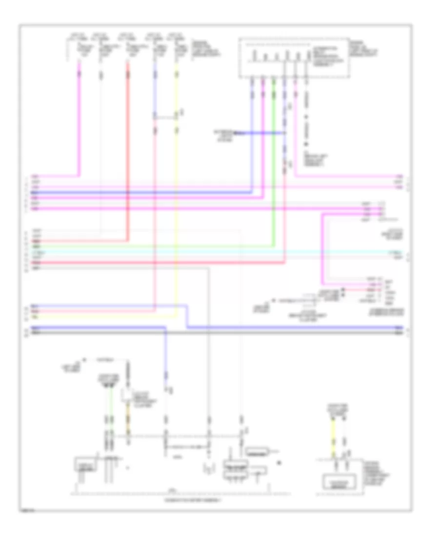 Электросхема антиблокировочной тормозной системы АБС (ABS) (2 из 3) для Lexus ES 300h 2013