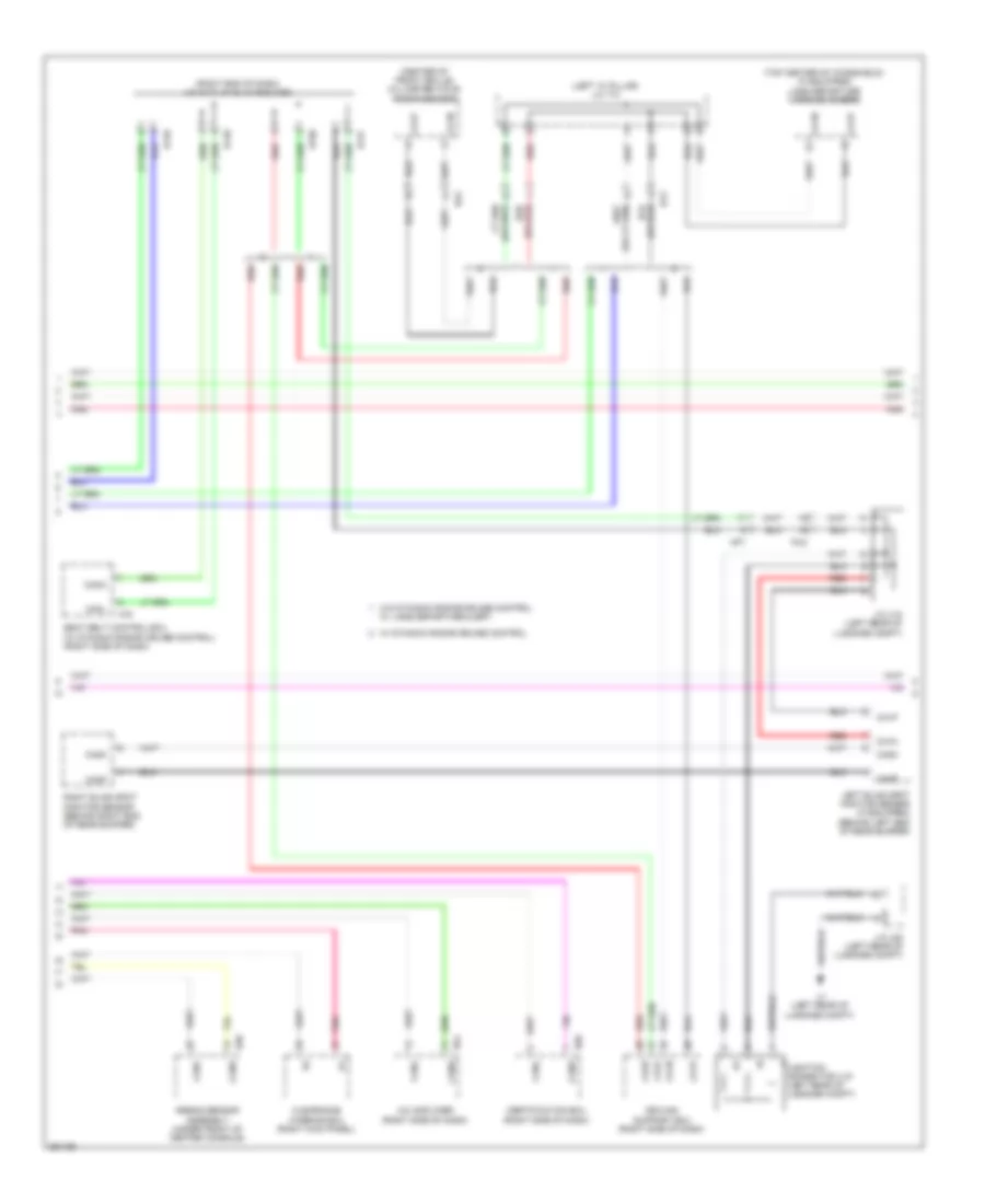 Электросхема линии передачи данных CAN (3 из 4) для Lexus ES 300h 2013
