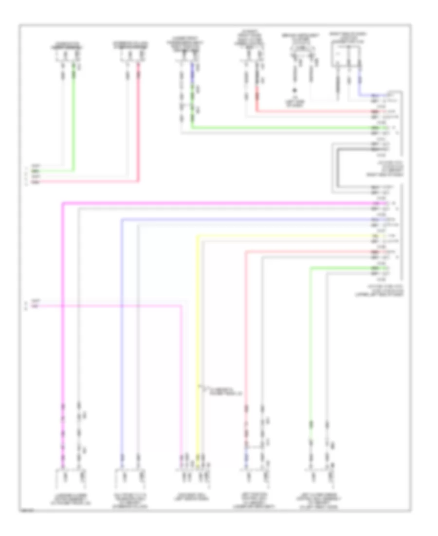 Электросхема линии передачи данных CAN (4 из 4) для Lexus ES 300h 2013