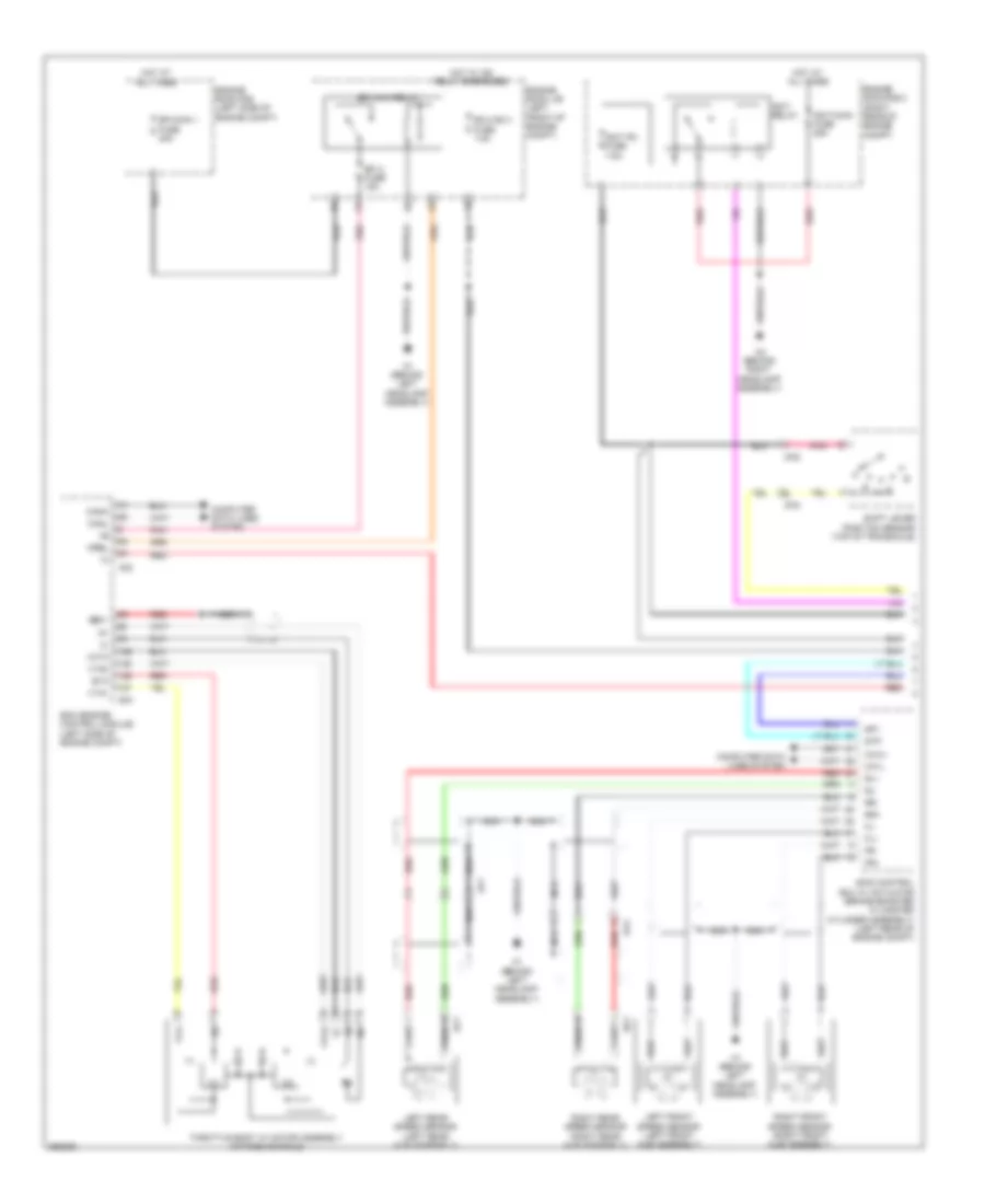 Электросхема системы круизконтроля, без Динамические Радарные Средства управления (1 из 2) для Lexus ES 300h 2013