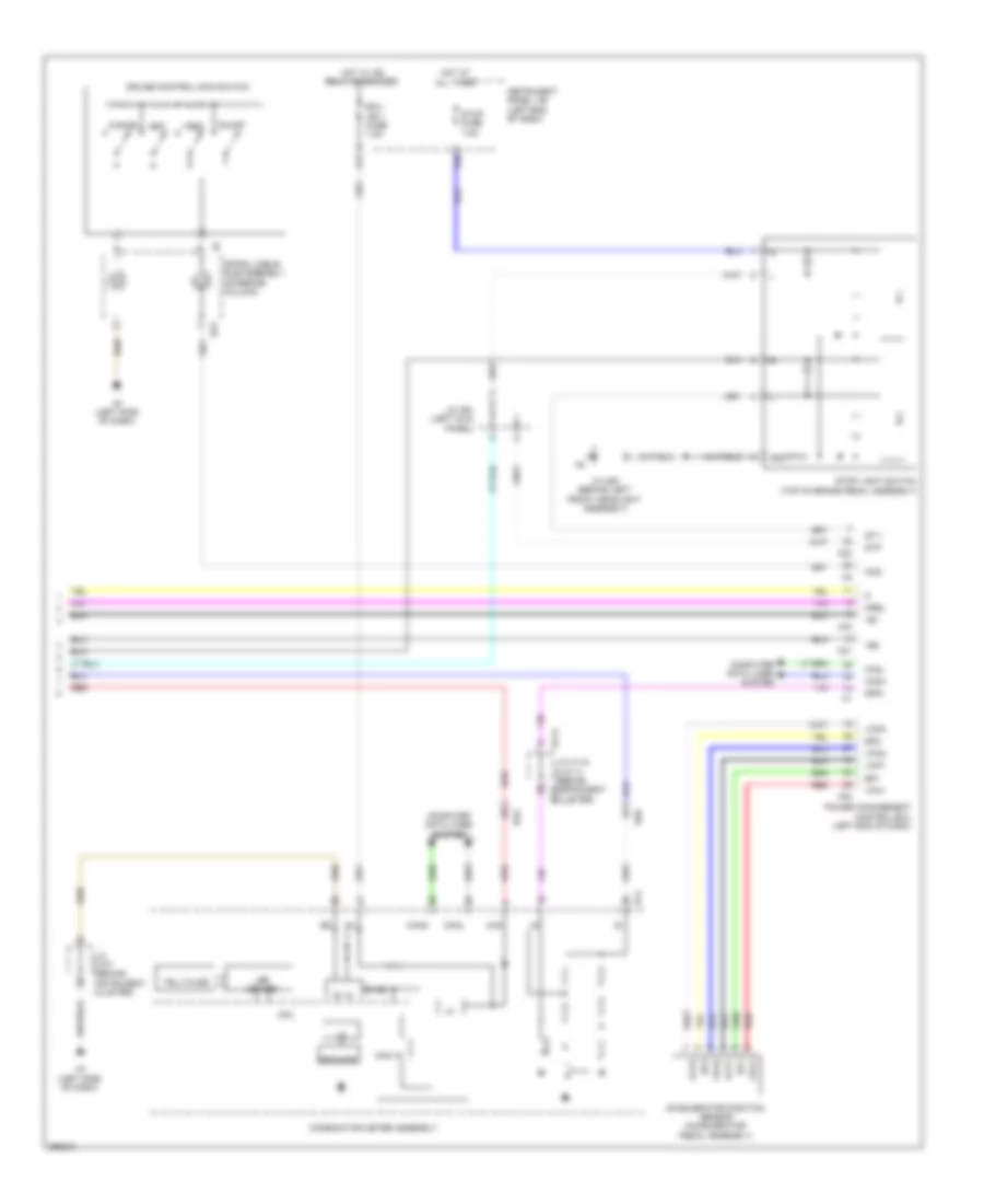 Электросхема системы круизконтроля, без Динамические Радарные Средства управления (2 из 2) для Lexus ES 300h 2013