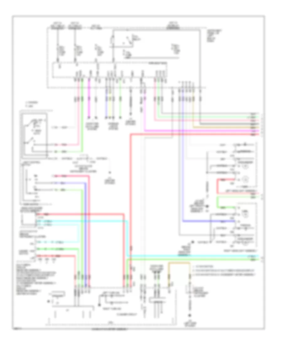 Электросхема внешнего освещения (1 из 3) для Lexus ES 300h 2013