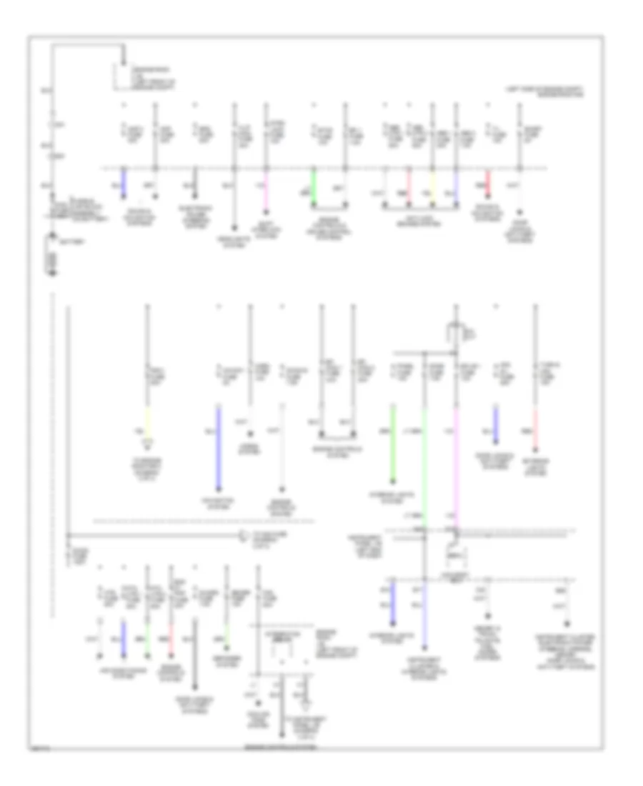 Электросхема блока предохранителей и реле (1 из 4) для Lexus ES 300h 2013