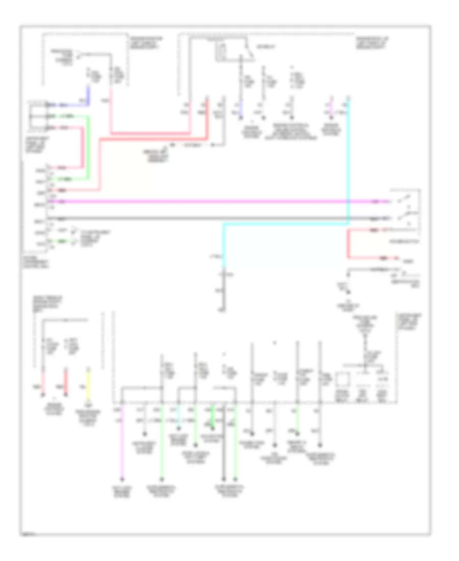 Электросхема блока предохранителей и реле (2 из 4) для Lexus ES 300h 2013