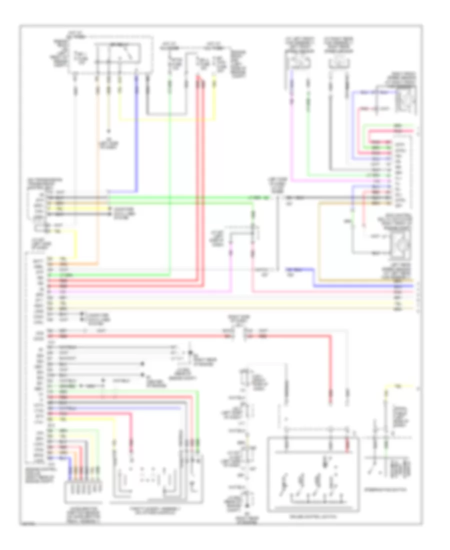 Электросхема системы круизконтроля, С Динамические Радарные Средства управления (1 из 2) для Lexus ES 350 2009