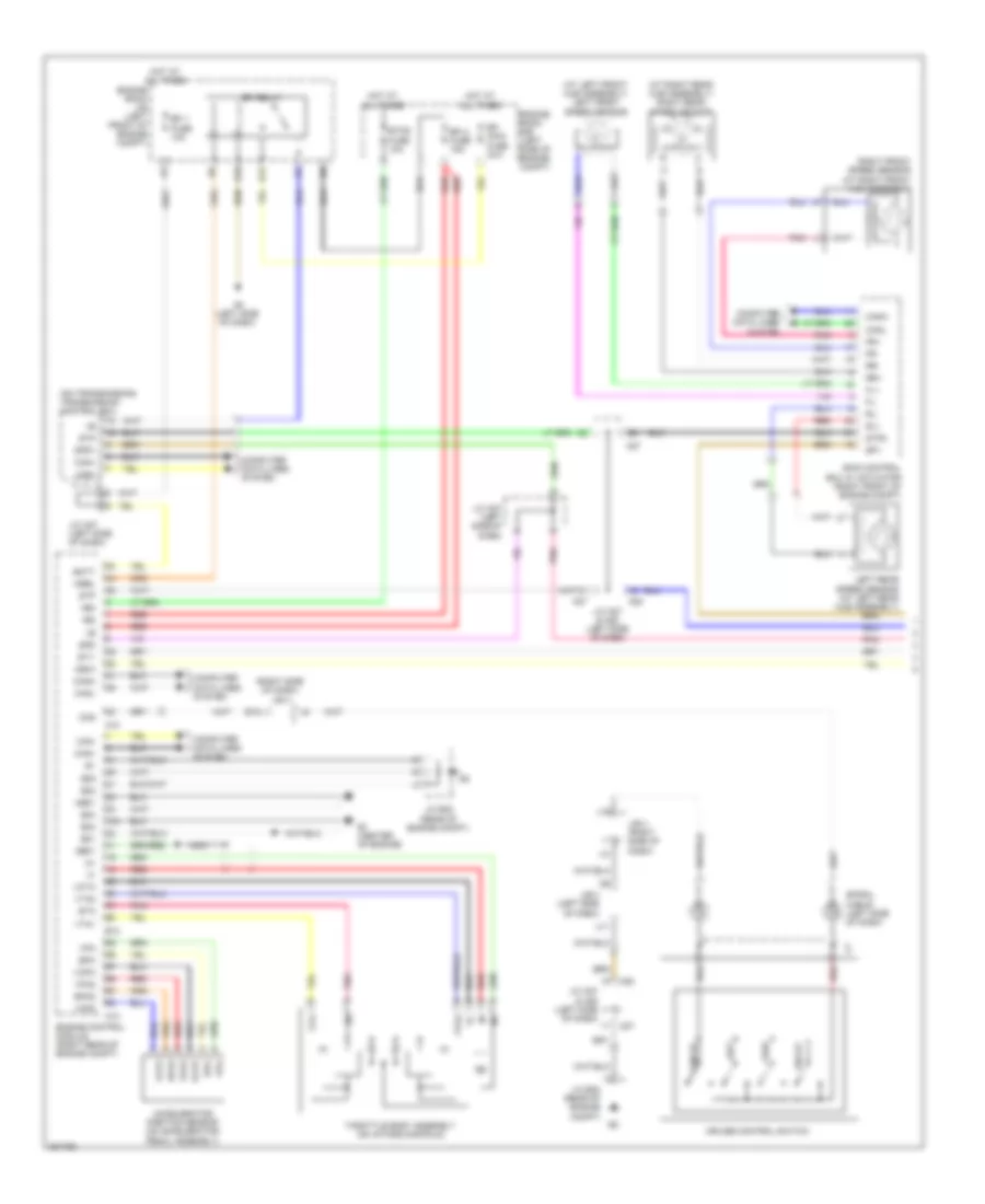 Электросхема системы круизконтроля, без Динамические Радарные Средства управления (1 из 2) для Lexus ES 350 2009