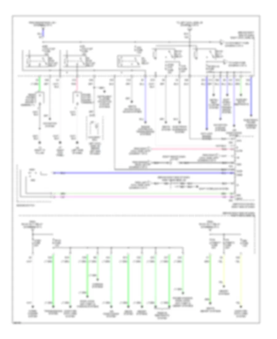 Электросхема блока предохранителей и реле (3 из 4) для Lexus GS 350 2013