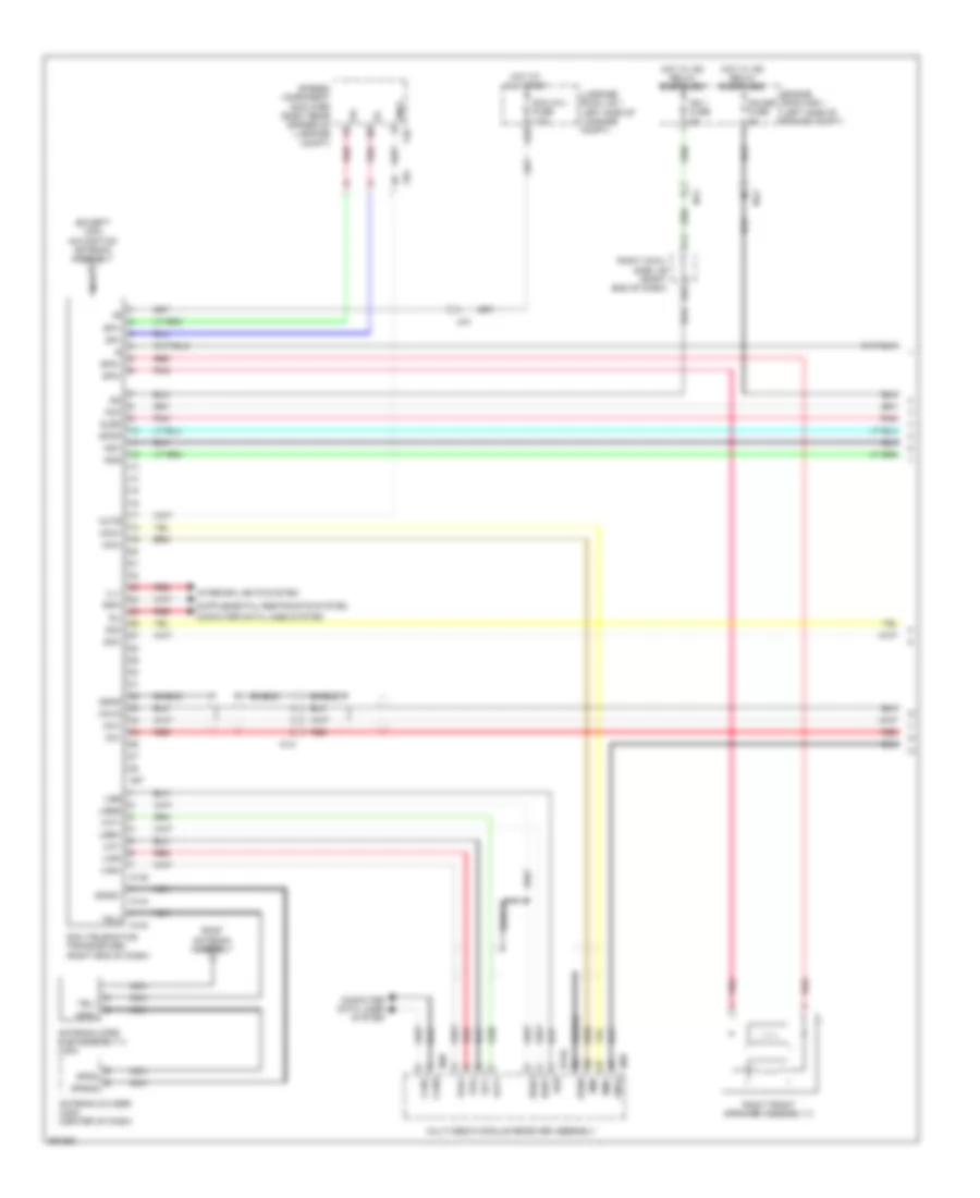 Электросхема системы Telematics (1 из 2) для Lexus GS 450h 2013